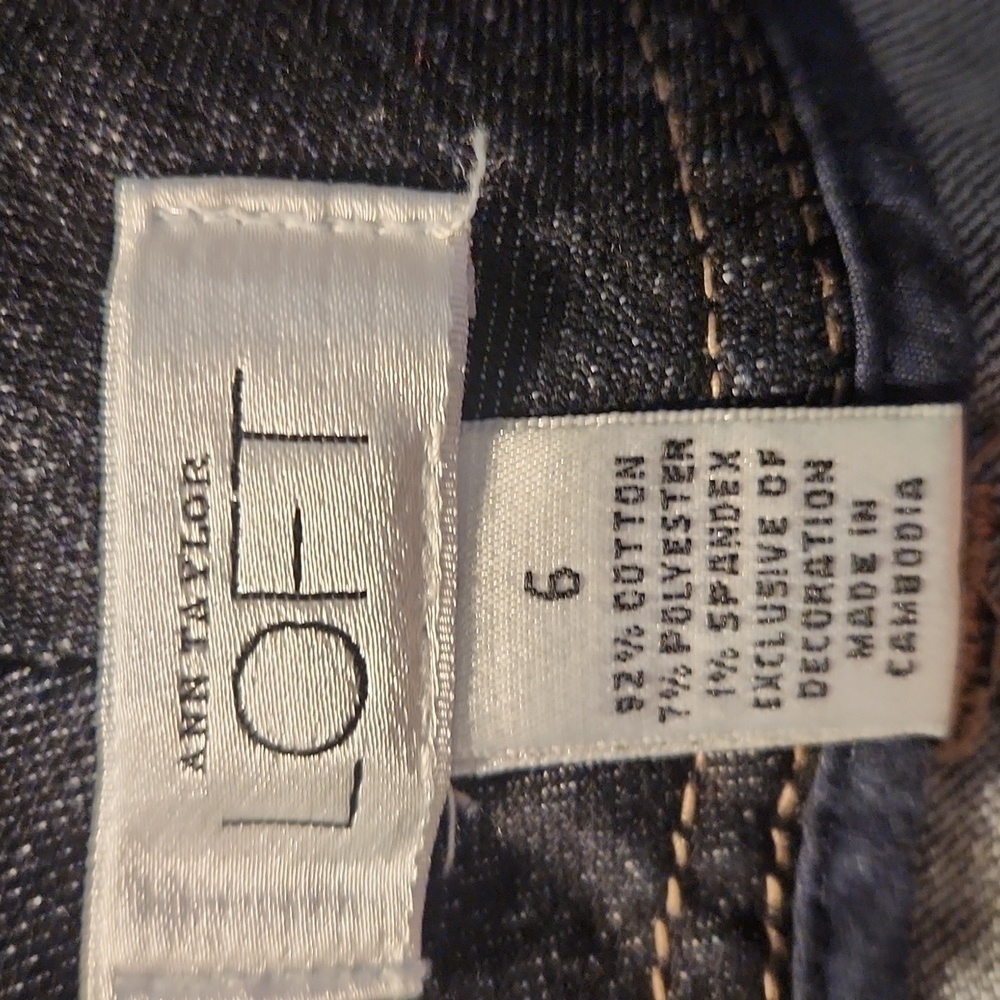 Ann Taylor LOFT SZ 6 Denim Mini Skirt - Picture 6 of 7